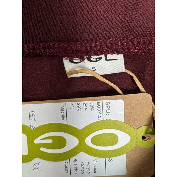 NWT OGL Eco Mousse MaxWarm Cozy Thermal Side Ruched Pencil Maxi Skirt Sz S Ruby - Picture 5 of 5